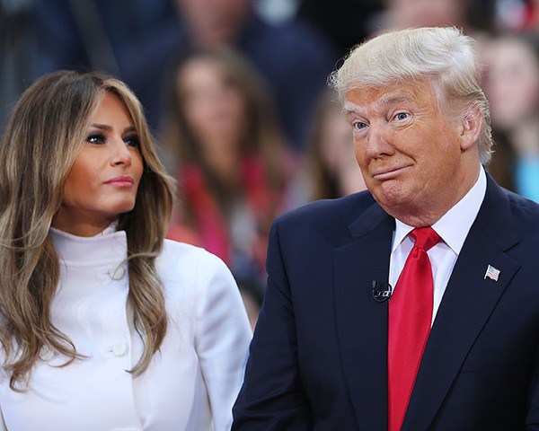 Donald Trump e a esposa Melania (Foto: Getty Images)