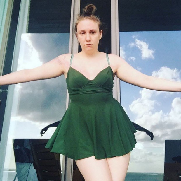 Lena Dunham sempre discursa a favor da valorização do corpo feminino em suas várias formas (Foto: Reprodução/Instagram)