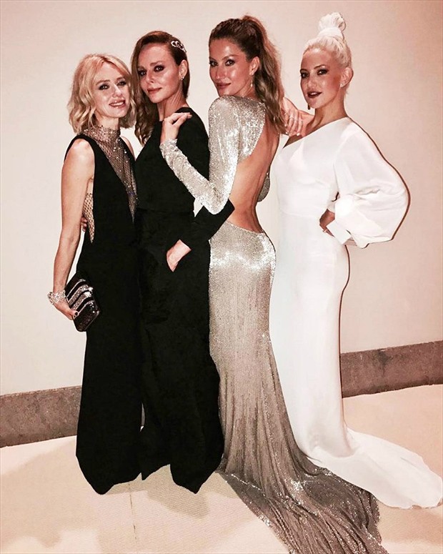 Naomi Watts, Stella McCartney, Gisele Bündchen e Kate Hudson (Foto: Reprodução/Instagram)